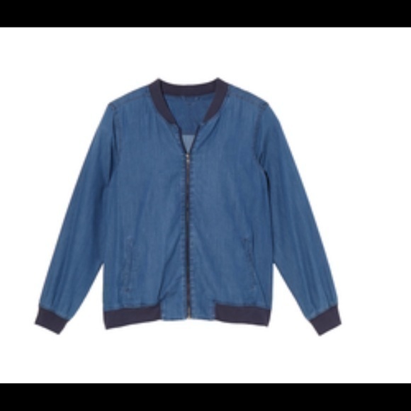 Chambray Bomber Jacket